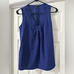 Elegant Blue Sleeveless Top